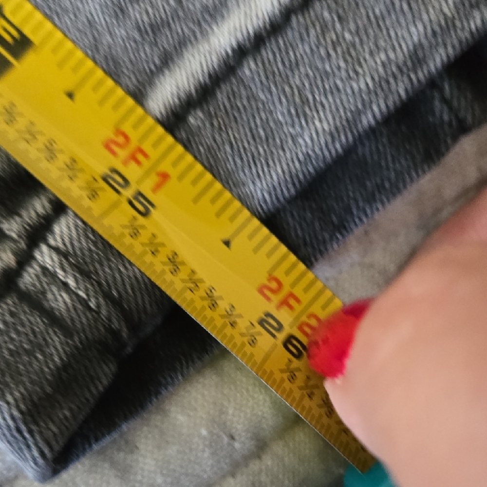 Christina Ombre Faded Black to Grey Stretch Button Front Denim Jeans - Picture 6 of 7